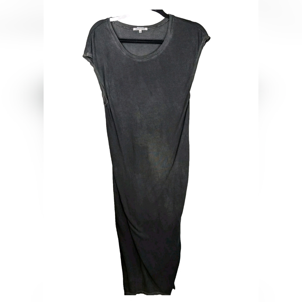 Cotton Citizen Charcoal Acid Wash Midi Dress